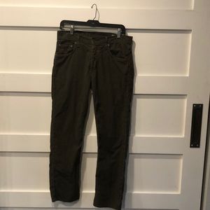 Olive green rag and bone corduroys